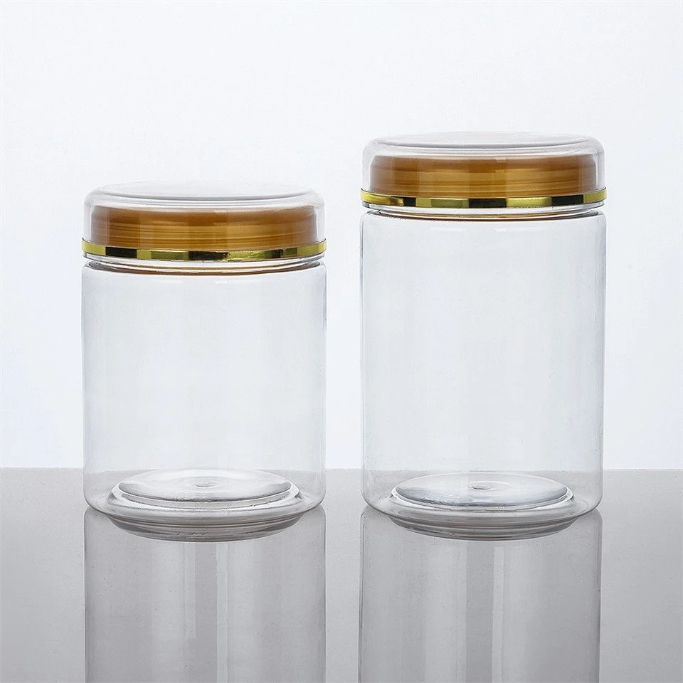 PET American Ginseng Transparent Food Grade Plastic Jar